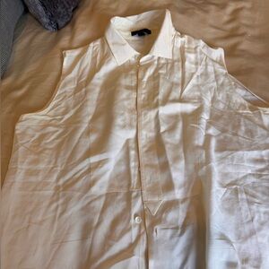 Silk sleeveless blouse